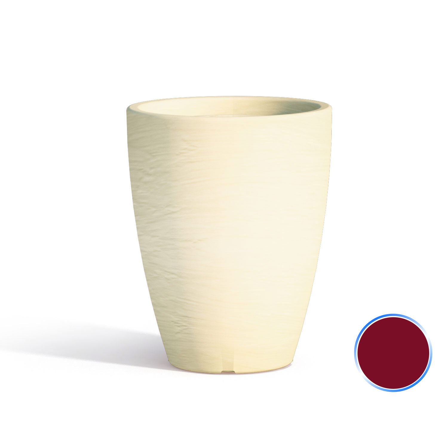 VASO VASI RESINA MODERNO TONDO MADE IN ITALY COLORE Ø30 CM H38 PIANTE FIORIERA - Foto 4 di 15