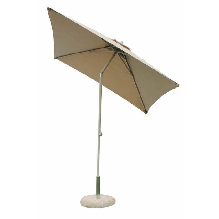 Ombrellone da giardino 2x2 in alluminio con telo in poliestere Tortora palo Tortora antivento mod. Nice main product photo