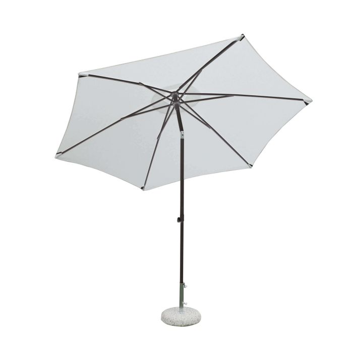 Ombrellone da giardino Ø 3 in alluminio con telo in poliestere Ecru palo Antracite antivento mod. Nice main product photo