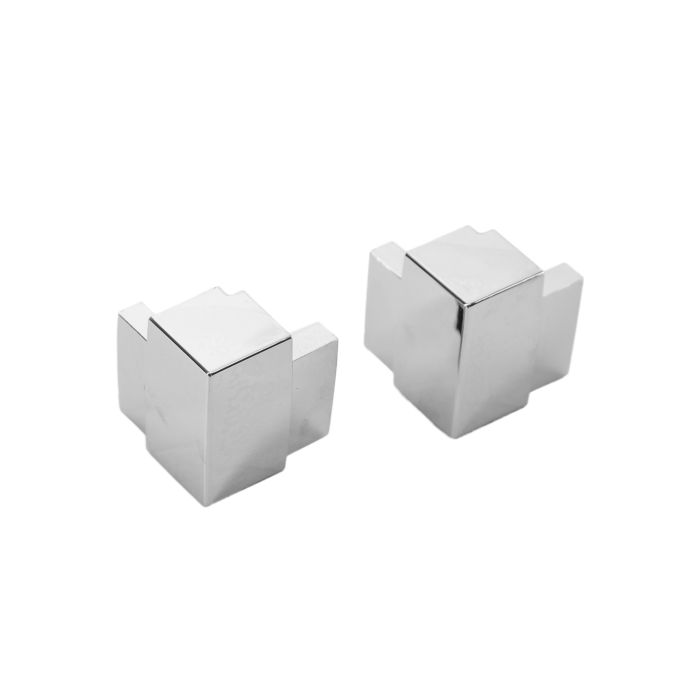 Kit angolari cromati per Anta Scorrevole H185 main product photo