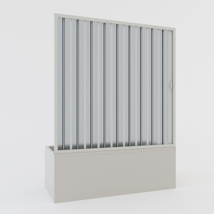 Porta doccia sopravasca in PVC a soffietto H 150 mod. Ibisco con apertura laterale main product photo