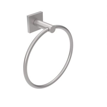 Porta asciugamani ad anello da parete Satinato in Acciaio Mod. Hotel Maison Satin