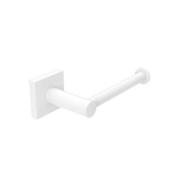 Porta rotolo aperto da parete Bianco Opaco in Acciaio verniciato Mod. Hotel Maison White