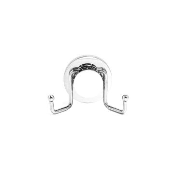 Appendiabito doppio da parete Cromo in Acciaio cromato Mod. New chrome 2.0