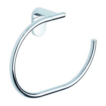 Porta asciugamani ad anello da parete Cromo in Acciaio cromato Mod. Zero