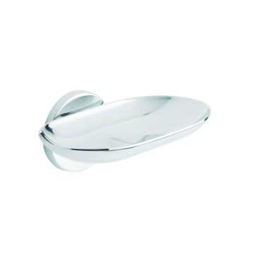 Porta sapone inamovibile da parete Cromo in Ottone cromato, acciaio inox e materiali termoplastici Mod. One Hotellerie